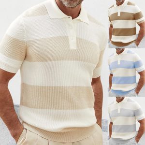 mens-clothing-summer-fashion-lapel-sweater-short-sleeve-men-clothing-men-wears