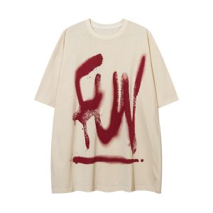 fashion-graffiti-letter-short-sleeve-men-clothing